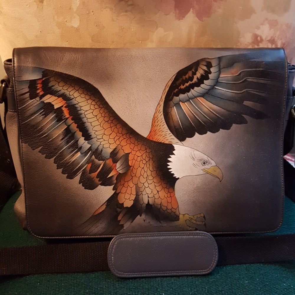 Anushka hand painted messenger bag
